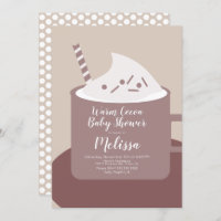 Baby shower naturel de cacao moderne Chocolat chau