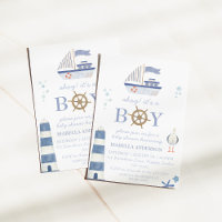 Baby shower Nautical Sailboat Boy