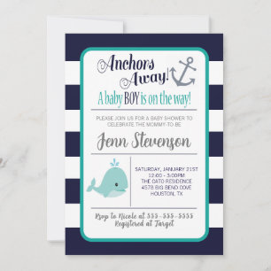 Invitation Baby shower nautique