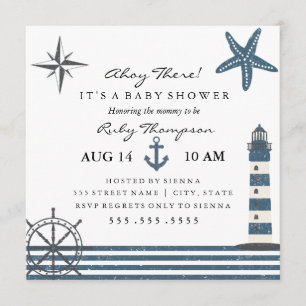 Invitation Baby shower nautique