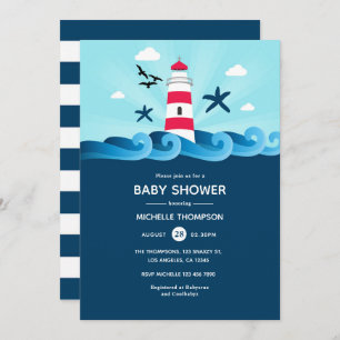 Invitation Baby shower nautique