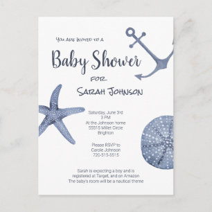 Invitation Baby shower nautique
