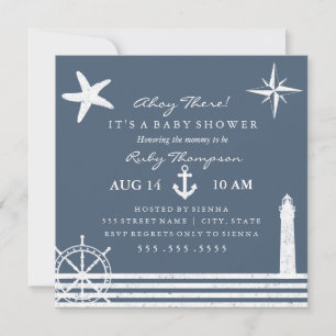 Invitation Baby shower nautique