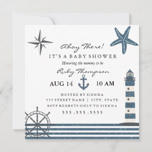 Invitation Baby shower nautique