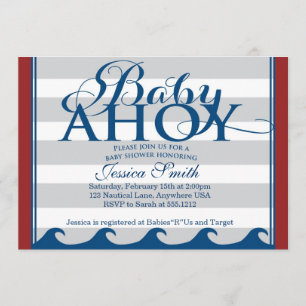Invitation Baby shower nautique