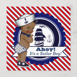 Invitation Baby shower nautique de Little Sailor