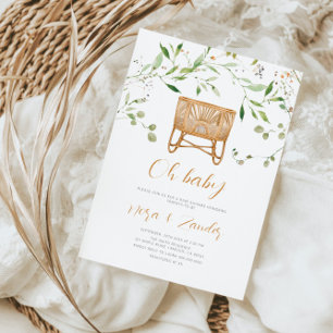 Invitation Baby shower neutre de genre Boho