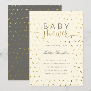 Invitation Baby shower neutre entre hommes et femmes pour l'o