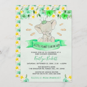 Invitation Baby shower neutre entre les sexes de Little Peanu