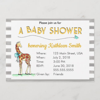 Invitation Baby shower Neutre hommes-femmes