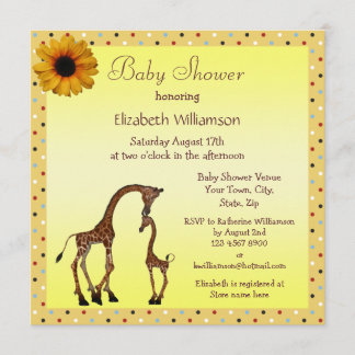 Invitation Baby shower neutre pour bébé et maman
