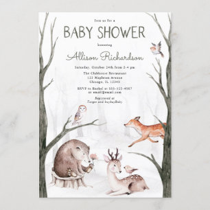 Invitation baby shower neutre pour les couleurs d'eau des boi