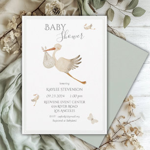 Invitation Baby shower neutre pour les hommes et les femmes