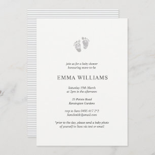 Invitation Baby shower neutre selon le sexe Emprei