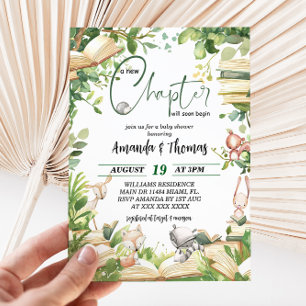 Invitation Baby shower New Chapter Storybook