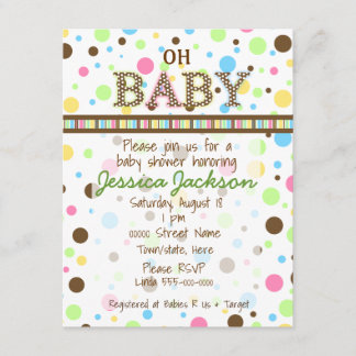 Invitation Baby shower non sexiste