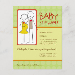 Invitation Baby shower non sexiste