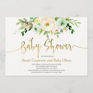 Invitation baby shower non sexiste