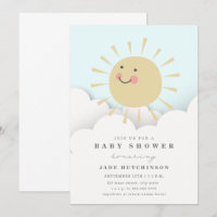 Baby shower nuages soleil