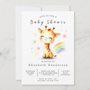Invitation Baby shower numérique gracieux