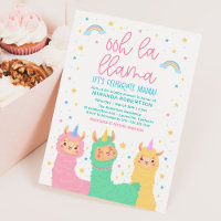 Baby shower Ooh La Llama Rainbow et Stars