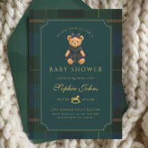 Baby-shower ours d'hiver de luxe 