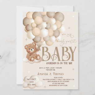 Invitation Baby-Shower Ours en Peluche