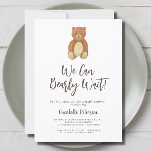 Invitation Baby shower Ours mou