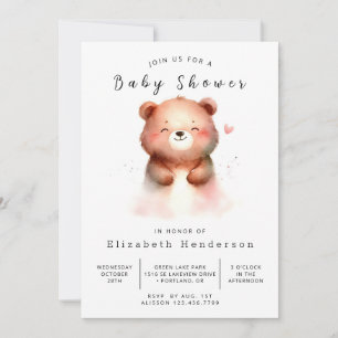 Invitation Baby shower Ours unique Boho