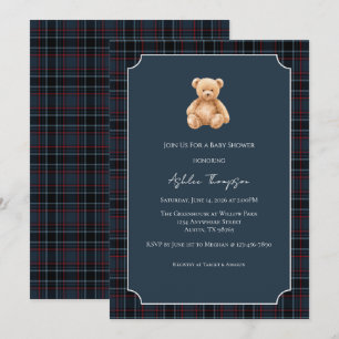 Invitation Baby-Shower Ourson Préparé Classique