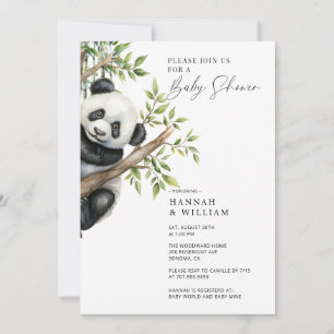 Invitation Baby shower Panda