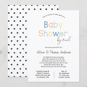 Invitation Baby shower par courrier