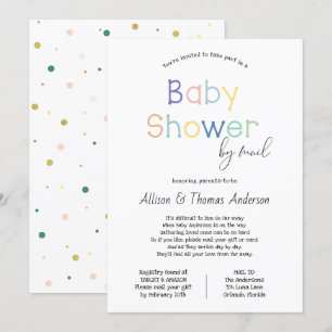 Invitation Baby shower par courrier
