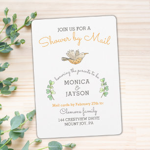 Invitation Baby shower par Mail Cute Mama Bird
