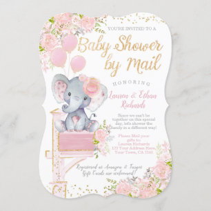 Invitation Baby shower par Mail Elephant