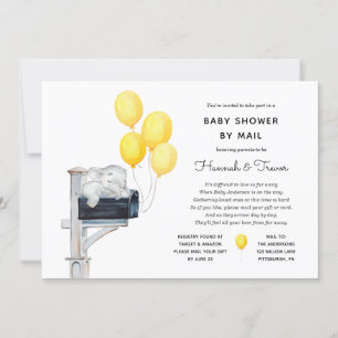 Invitation Baby shower par maillot jaune