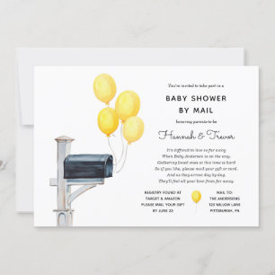 Invitation Baby shower par maillot jaune