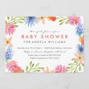 Invitation Baby shower paradis