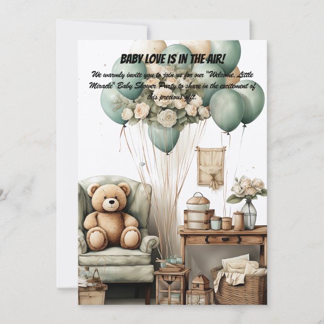 Invitation baby shower Party (Devant)