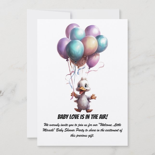 Invitation baby shower Party (Devant)