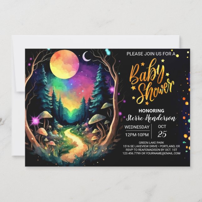 Invitation Baby shower Pastel Boho Adventure Await