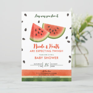Invitation Baby Shower Pastèque de quelque manière que vous l