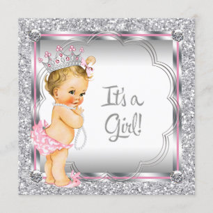 Invitation Baby shower Pearl Princess Rose