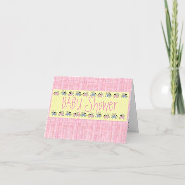Invitation Baby shower personnalisable (Devant)