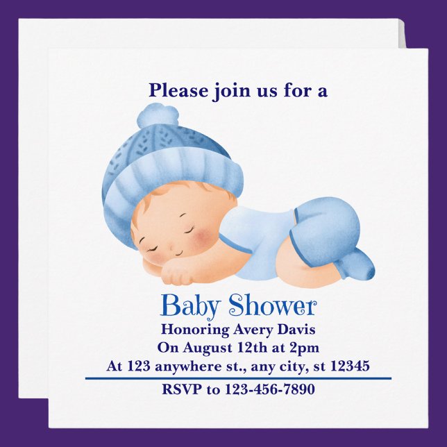 Invitation Baby shower personnalisé (Créateur téléchargé)