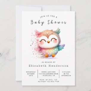 Invitation Baby shower personnalisé gracieux
