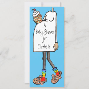 Invitation Baby shower personnalisé Moyen ton de peau