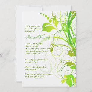 Invitation Baby shower Persuasion Verte