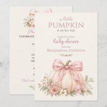Baby Shower Petit Citrouille Arc-en-Rose