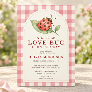 Invitation Baby Shower Petit Insecte de l'Amour